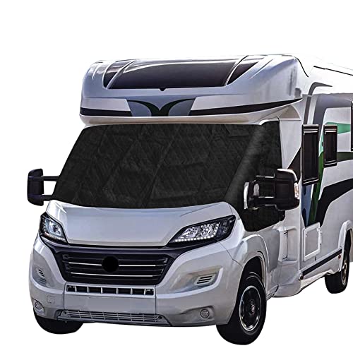 CICMOD Funda térmica Externa para Limpiaparabrisas de Autocaravana o Furgoneta Lona de Protección Frontal para Fiat Ducato