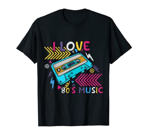 Cinta de casete para amantes de la música de los años 80, época retro nacida en 1980 Camiseta