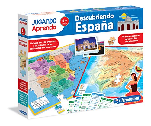 Clementoni - Descubriendo España - juego educativo a partir de 6 años, juguete en español (55119)