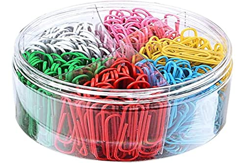 Clips de papel grandes, 300 unidades, 50 mm, colores surtidos, soporte para clips de papel, soportes de hojas gigantes multicolor para archivos, papeles, suministros de oficina