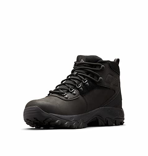 Columbia NEWTON RIDGE PLUS II WATERPROOF, Botas Montaña de Senderismo y Trekking Hombre, Black, Black, 43 EU