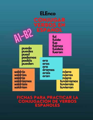 Conjugar verbos en español: Fichas ELE A1-B2