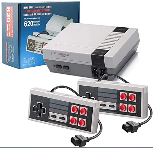 Consola Retro - 620 Videojuegos Clásicos Incluídos - Consola Portátil Arcade de 8 bits para 2 Jugadores - Conexión AV para TV (Super Retro)