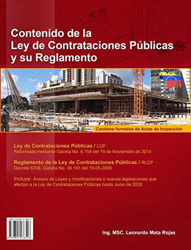 Contenido de la Ley de Contrataciones Públicas y su Reglamento: Anexos de Leyes y modificaciones o nuevas legislaciones que afectan a la Ley de Contrataciones Públicas hasta junio de 2020