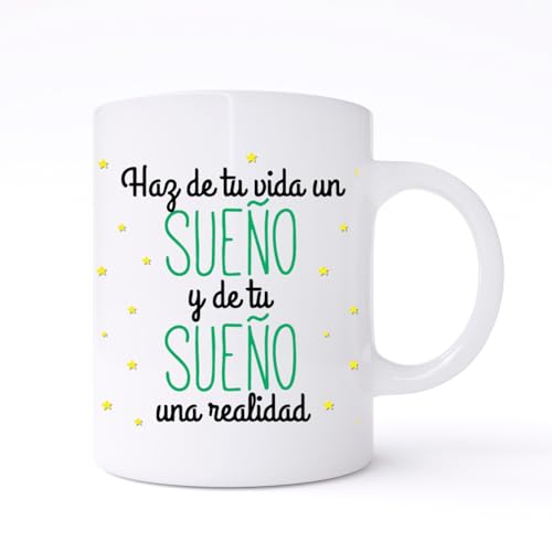 COOLPRESENTS Taza originales para regalar, regalo compañera trabajo, tazas con frases, tazas bonitas, regalos para subir el animo, taza bonita con mensaje motivador