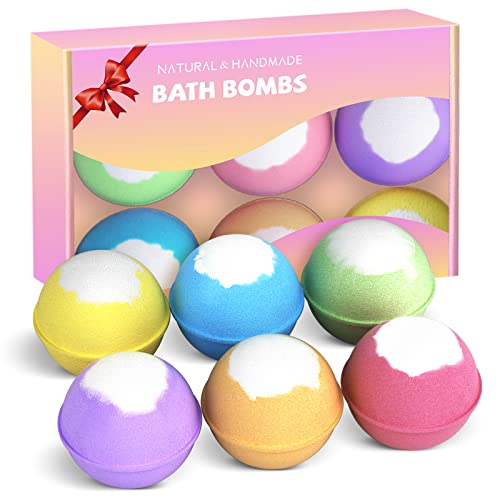 Coquimbo Bombas de Baño, 6 Piezas Sales de Baño Regalos para Mujer Bolas de Baño con Aceites Esenciales, Spa Baño de Burbujas, Pequeños Regalos Originales para Mujer, Niños