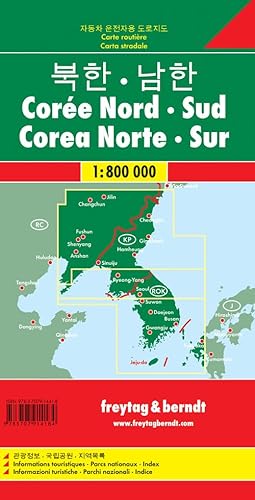 Corea del norte y del sur, escala 1:1.800.000. Freytag & Berndt.: Wegenkaart 1:8 000 000 (Auto karte)