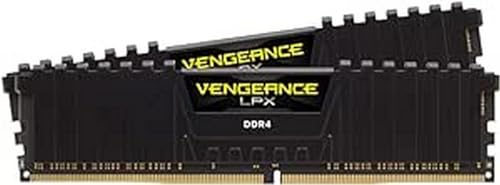 Corsair CMK32GX4M2E3200C16 Vengeance LPX - Módulo de Memoria, DDR4 3200 MHz, Color negro, 2 x 16 GB