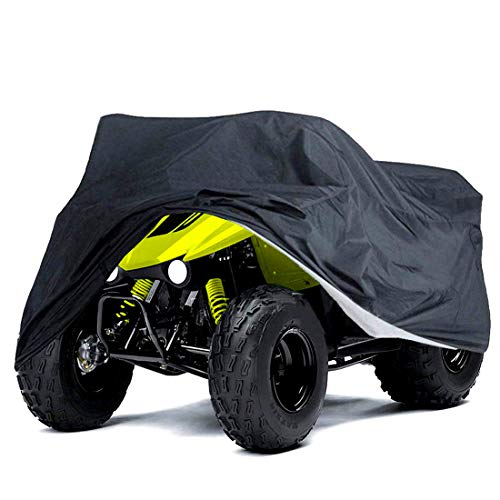 Cubierta de ATV negra impermeable 84x47x40 pulgadas XL Quad ATC 4 Wheeler cubre todas las estaciones protección UV al aire libre para Kawasaki Yamaha Suzuki Honda Polaris