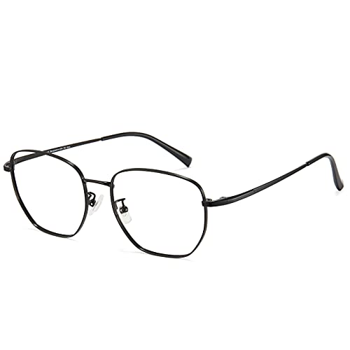 Cyxus Gafas de filtro de luz azul para hombre y mujer, sin graduación, gafas para juegos, para PC, TV, tabletas (negro)