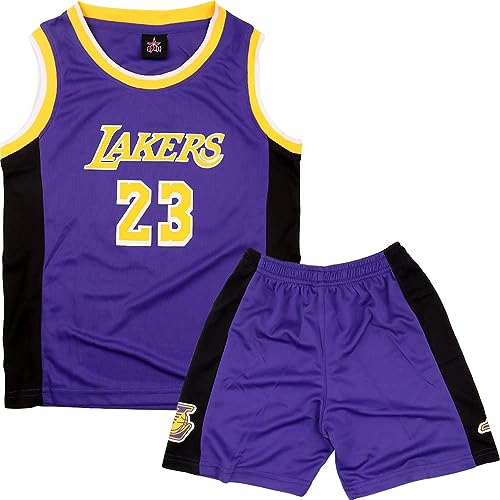 DaceStar Camiset Baloncesto Niños Conjunto Baloncesto Niños Trajes de Baloncesto Niño Pantalones Cortos Baloncesto para Niños y Camiseta Tirantes 4 5 6 8 10 12 14 años XL