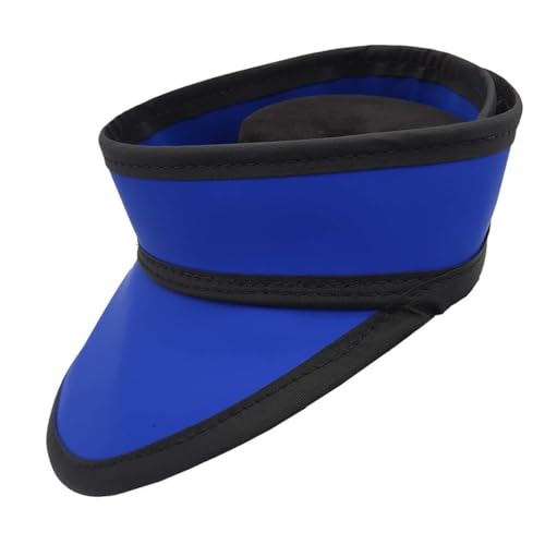 Delantal de Plomo Collar de tiroides Resistente a la radiación de Rayos X, diseño de Velcro con tamaño Ajustable, instituciones para Mascotas/Lugares de Trabajo con radiación (Color : Blue, Size : 0