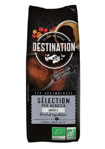 Destination - Café Ecológico Molido - 250 g - Café de Especialidad 100% Pur Arábica - Café Orgánico - Tostado Artesanalmente - Intensidad Media