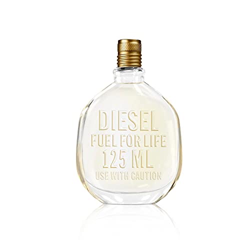 Diesel Fuel for Life, Agua de Perfume para Hombre en Vaporizador Spray, Fragancia Sensorial, 125 ml