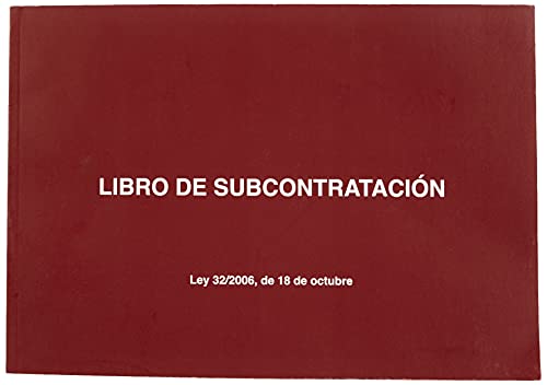 Dohe - Libro de subcontratación - Castellano - Tamaño A4 apaisado (21x29,7 cm) - 10 hojas numeradas y autocopiativas - Material de oficina