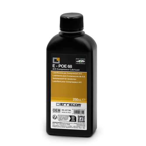 E-PoE 68-250 ml, Lubricante para Compresores A/A eléctricos de los automóviles híbridos e eléctricos