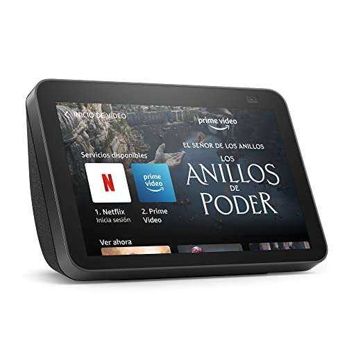 Echo Show 8 (2.ª generación, modelo de 2021) | Pantalla HD inteligente con Alexa y cámara de 13 MP | Antracita