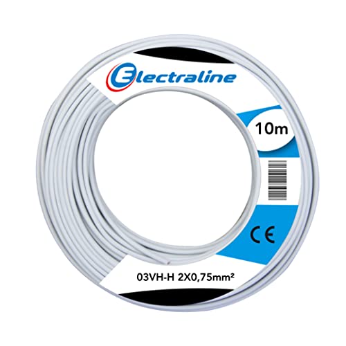 electroline 10671 - Cable 03Vh-H, 2x0.75 mm, 10 Mt.