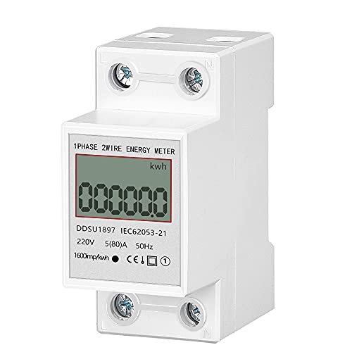 eMylo Medidor eléctrico Monitor de energía Monitores de uso de electricidad Medidores de consumo de energía Montaje en riel multifunción monofásico