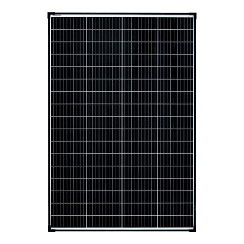 enjoy solar 180W 12V panel solar monocristalino, 182mm células solares 10 barras colectoras Panel solar ideal para autocaravana, sistema de balcón, vivienda de jardín, barco