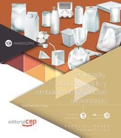 Envasado acondicionado y embalaje de productos alimentarios Envasado acondicionado y embalaje de productos alimentarios