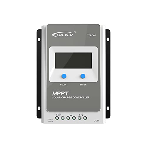 EPEVER® MPPT Tracer3210AN 30A Regulador de carga solar 12/24V automático, conexión a tierra negativa común (Tracer3210AN)