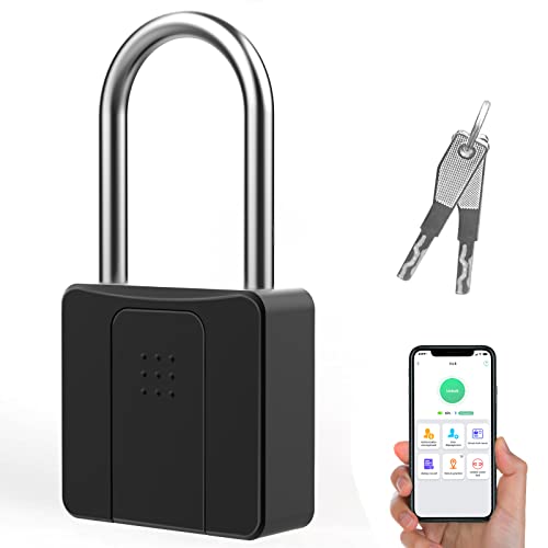 Eseesmart Fingerprint - Candado inteligente con llave, bloqueo táctil inteligente, impermeable, para exteriores y almacenes