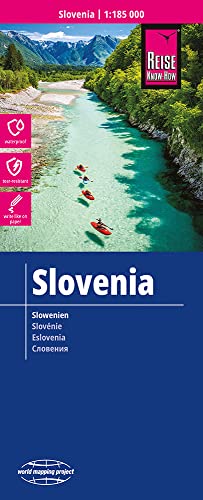 Eslovenia, mapa impermeable de carreteras. Escala 1:185.000 impermeable. Reise Know-How.: reiß- und wasserfest (world mapping project) (Slovenia (1:185.000))