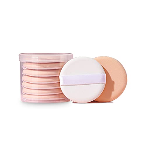 Esponja del Soplo de Polvo, 7 Piezas Cosmético Faciales Fundación, Redondo Faciales Suelto Soplo de Polvo Suave, Makeup Powder Puffs Lavable para base de polvo suelto Establecer maquillaje