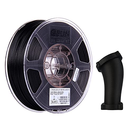 eSUN Filamento Nylon Fibra de Carbono 1.75mm, Impresora 3D Filamento PA-CF, Precisión Dimensional +/- 0.05mm, 1KG Carrete (2.2 LBS) para Filamento de Impresión 3D, Natural