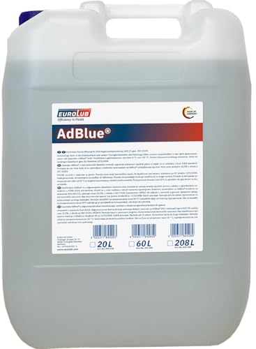 EUROLUB AdBlue - Solución de urea SCR de Alta pureza ISO 22241, 20 litros