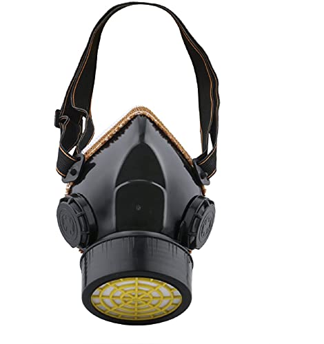 Ewolee mascarilla de protección respiratoria, máscara de gas de carbón activado, máscara de pintura contra polvo fino / partículas, para barnizar, polvo, pulido mecánico, soldadura