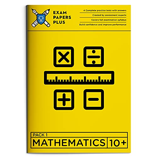 Exam Papers Plus - Paquete de 10 + de matemáticas, preparación para exámenes y práctica del año 5 de matemáticas KS2, experiencia de examen simulado para práctica en el hogar con hoja de respuestas