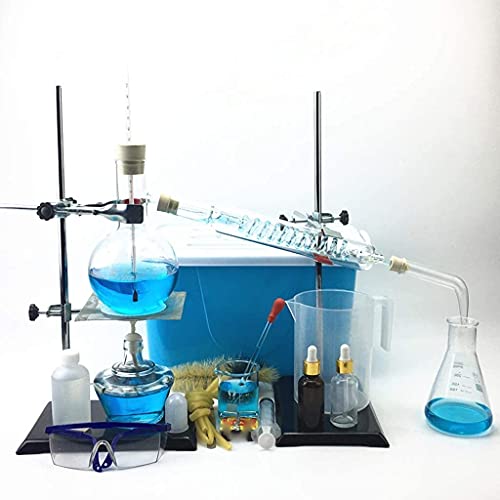 FACAZ Unidad de destilación, Dispositivo de refinación de Aceite doméstico, Equipo de experimentación química, Herramientas de enseñanza de Laboratorio Escolar