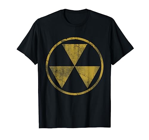 Fallout - Símbolo nuclear retro desteñido Camiseta