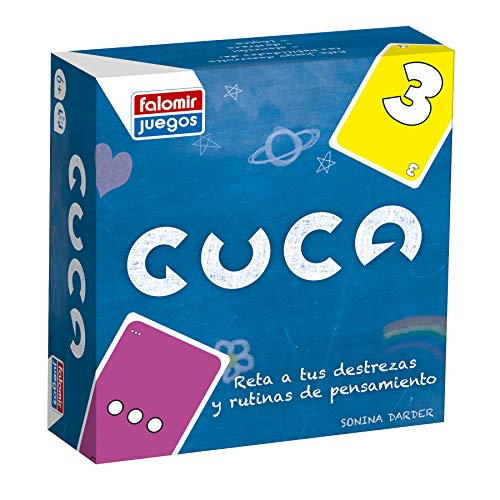 Falomir- Guca 3. Divertido Juego de Mesa para fomentar Las Habilidades matemáticas. Cartas, Multicolor (30038)