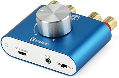 Fasizi TPA3110 30W * 2 Mini estéreo de audio de dos canales Amplificador Bluetooth inalámbrico Amplificador de potencia de señal digital para Tablet PC Smartphone Laptops ect - Azul