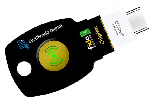 FIDO2 USB A y C NFC y Certificado Digital CHIPNET ePass FIDO2 NFC Plus Empresa Española Soporte Personal.