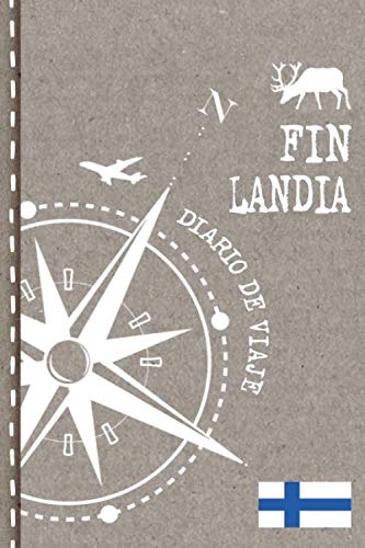 Finlandia Diario de Viaje: Libro de Registro de Viajes - Cuaderno de Recuerdos de Actividades en Vacaciones para Escribir, Dibujar - Cuadrícula de Puntos, Bucket List, Dotted Notebook Journal A5