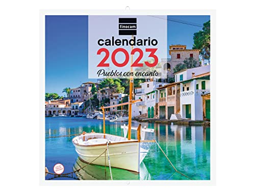 Finocam - Calendario 2023 Imágenes de Pared 30x30 para Escribir Enero 2023 - Diciembre 2023 (12 meses) Pueblos con encanto Español