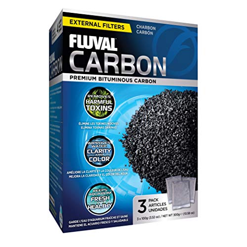 Fluval Carbón para Filtro Externo, 300 grs, 3 x 100, Razas grandes