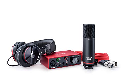 Focusrite Scarlett Solo Studio 3rd Gen, Interfaz de Audio, Micrófono de Condensador y Auriculares, USB Focusrite Scarlett Solo Studio 3rd Gen, Interfaz de Audio, Micrófono de Condensador y Auriculares, USB