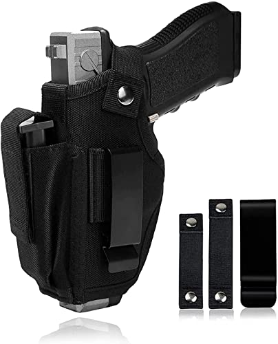Fundas de Armas de Caza, Cinturon tactico, Funda Oculta al Aire Libre, Funda Universal para Pistolas de IWB OWB (Mano Izquierda y Derecha) (con Funda para el Cargador) Fundas de Armas de Caza, Cinturon tactico, Funda Oculta al Aire Libre, Funda Universal para Pistolas de IWB OWB (Mano Izquierda y Derecha) (con Funda para el Cargador)