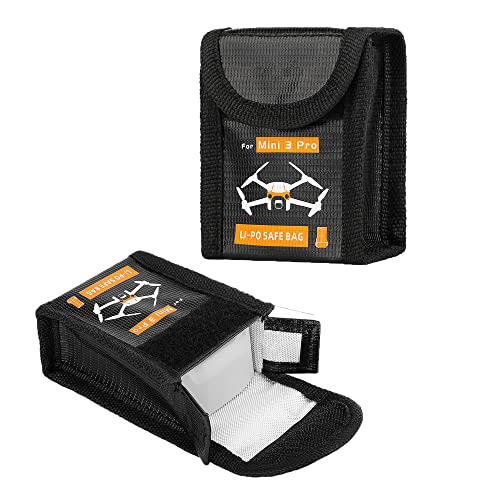 Fututech Lipo Bolsa de almacenamiento de batería para DJI Mini3 Mini 3 Pro funda protectora caja de almacenamiento de batería a prueba de explosiones a prueba de humedad, antipolvo