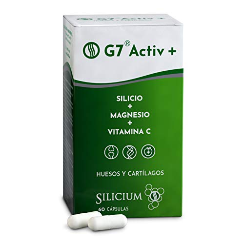 G7 Activ+. Fórmula Mejorada. Suplemento De Silicio Con Vitamina C Y Magnesio Que Mejora El Mantenimiento Normal Del Los Huesos Y Las Articulaciones. Aporte De Energía Extra Y Vitalidad. 60 Cápsulas.