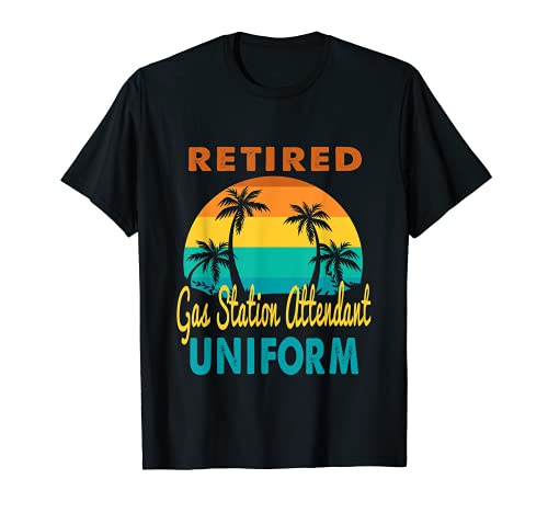 Gasolinera jubilado Uniforme Retiro tropical Camiseta