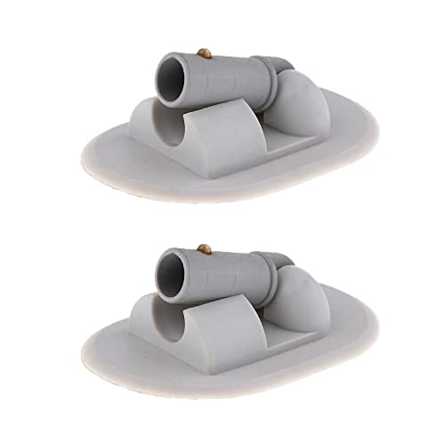 Gazechimp - Toldo hinchable de PVC para lancha de pesca (2 unidades), color gris