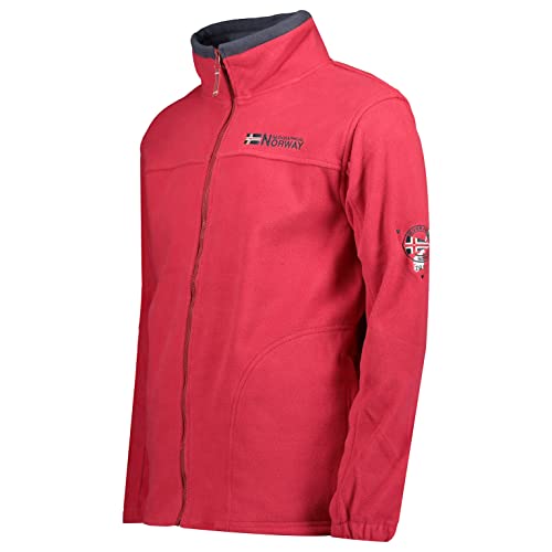 Geographical Norway Chaqueta cálida de forro polar para hombre, chaqueta de transición al aire libre Tamazonie - Brandiing,, rojo, L