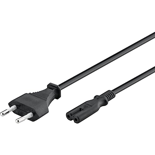 Goobay 95038 - Cable de alimentación 3 m, Negro