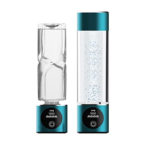 Goshyda Generador de Botella de Agua de Hidrógeno, Máquina Ionizadora de Agua Erich de Hidrógeno Portátil de 280 Ml, Taza de Agua Rica en Hidrógeno Recargable USB de 1800MAH para Viajes en el Hogar